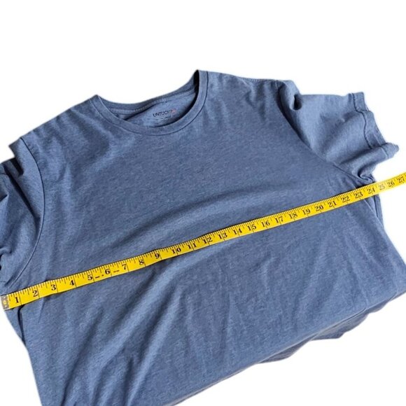 UNTUCKit Mens Short Sleeve Crew Neck Cotton T-Shirt, Basic, Blue, Size XXL - Picture 5 of 9